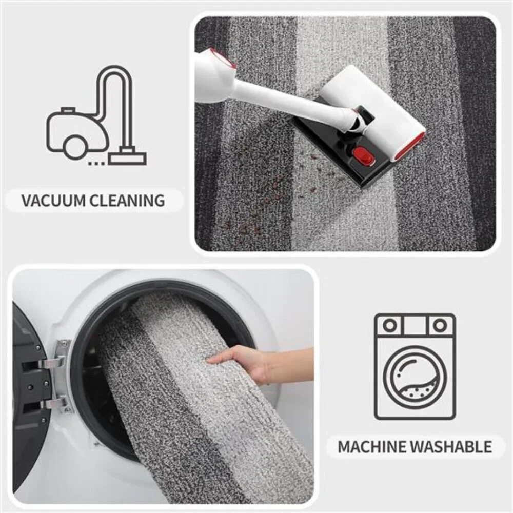 Indoor Door Mat, 32x20 Non-Slip Absorbent Dirt Trapper Entrance Mat, Low-Profile